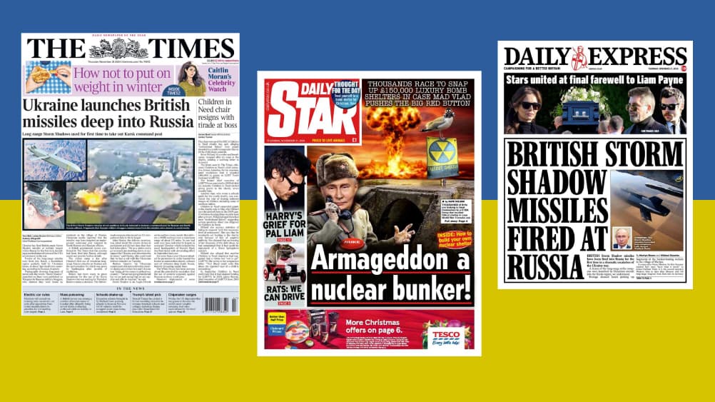 Ukrainiečiai padedami britų stipriai smogė Rusijai, pastaroji pabandė atsakui panaudoti balistinę raketą