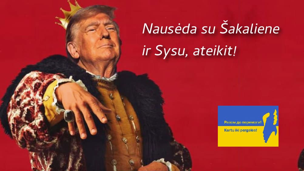 Vaizdinis montažas JAV prezidento Donaldo Trampo inauguracijos proga