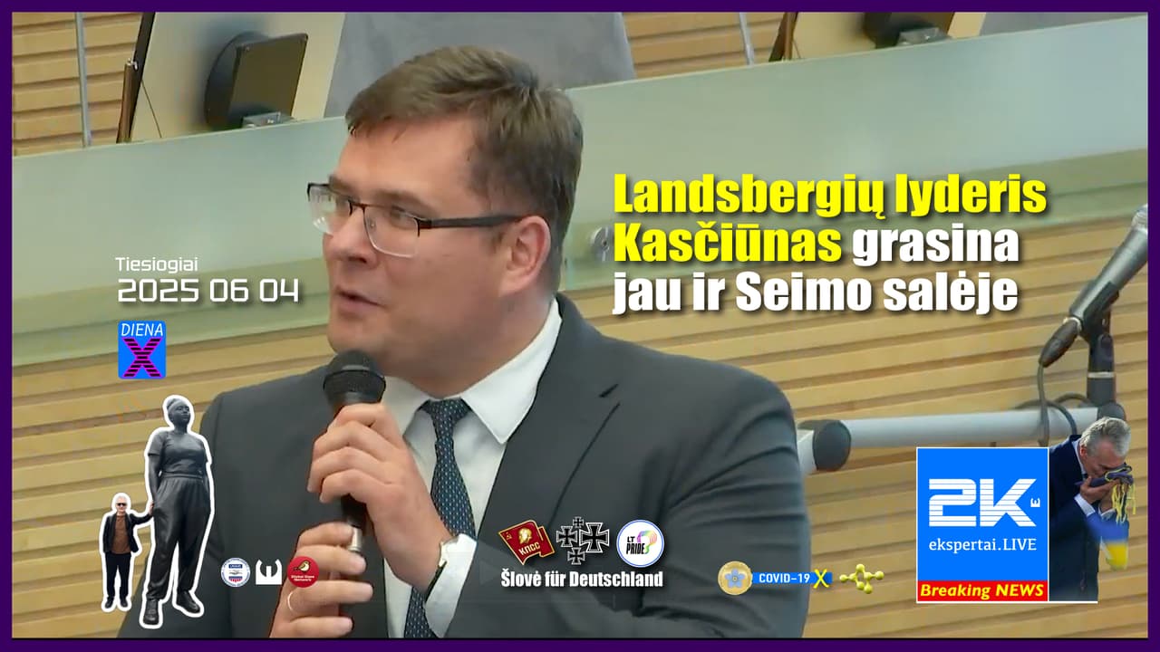 Mojuodamas kumštuku Seimo salėje, Landsbergių lyderis Kasčiūnas: ginsimės taip, kaip mokame
