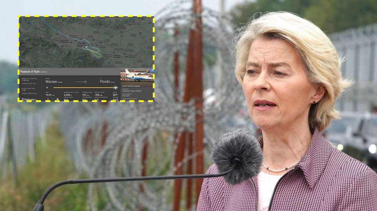 Melas, kad von der Leyen dėl Rusijos kaltės buvo priversta skraidžioti su popieriniais žemėlapiais