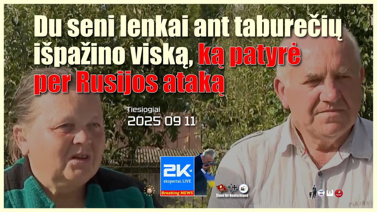 Rusija dviem seniems lenkams nurovė stogą, bet aukų pavyko išvengti