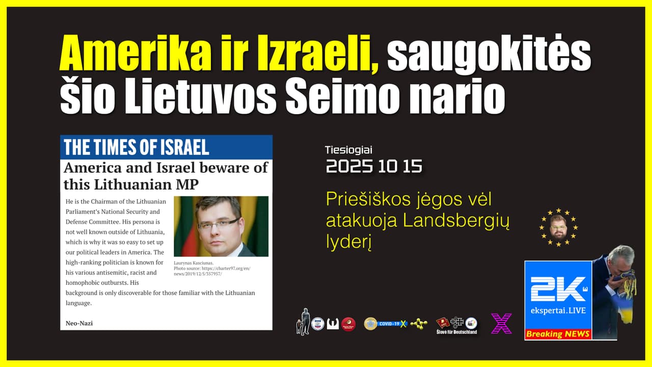 Ataka prieš Landsbergių lyderį – ataka prieš Lietuvos laisvę ir įvairovę