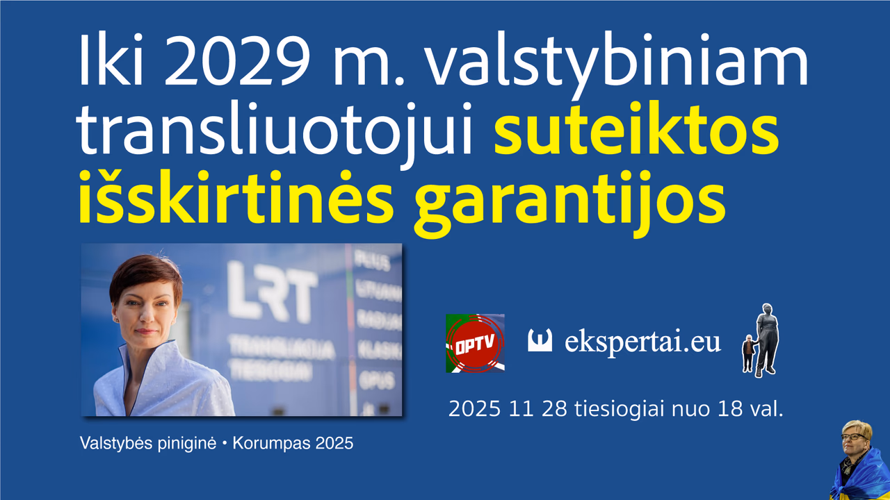 Iki 2029 m. M. Garbačiauskaitės-Budrienės vadovaujamas valstybinis transliuotojas kvėpuos lengviau