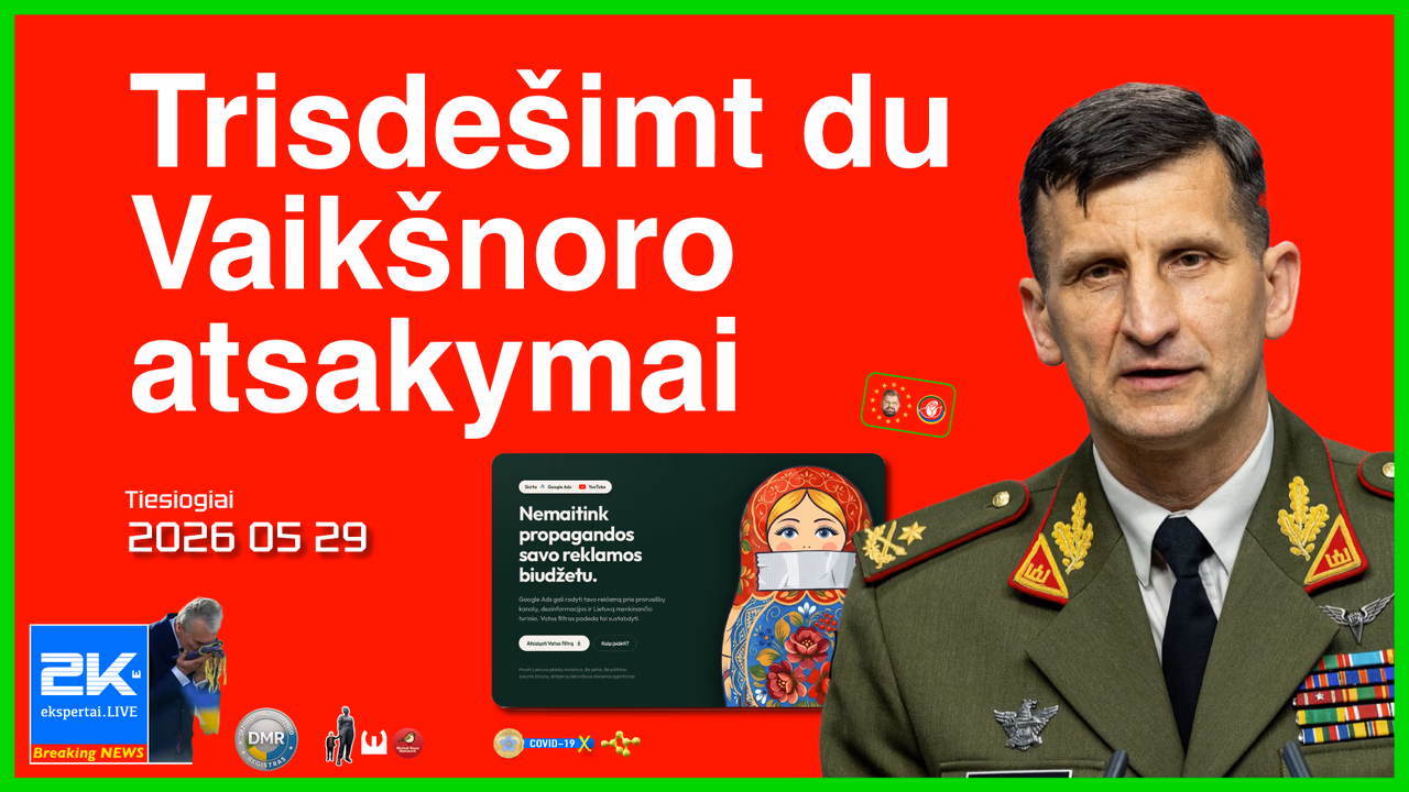 Trisdešimt du Lietuvos kariuomenės vado Raimundo Vaikšnoro atsakymai
