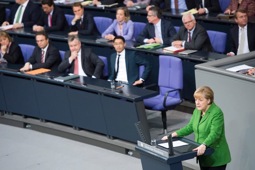 A. Merkel kritikuoja Rusijos spaudimą Ukrainai ir Moldovai. EPA-Eltos nuotr.