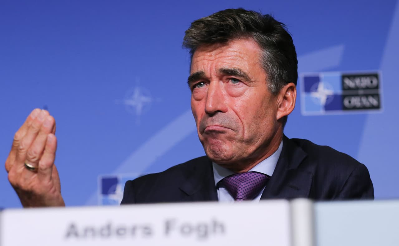 NATO generalinis sekretorius Andersas Foghas Rasmussenas. EPA-ELTA nuotr.