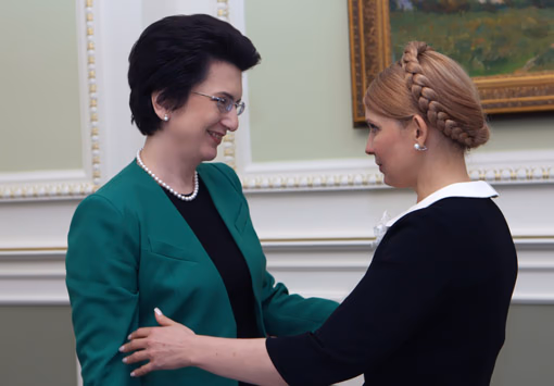 Dvi opozicijos lyderės: Nino Burdžanadzė ir Julija Tymošenko