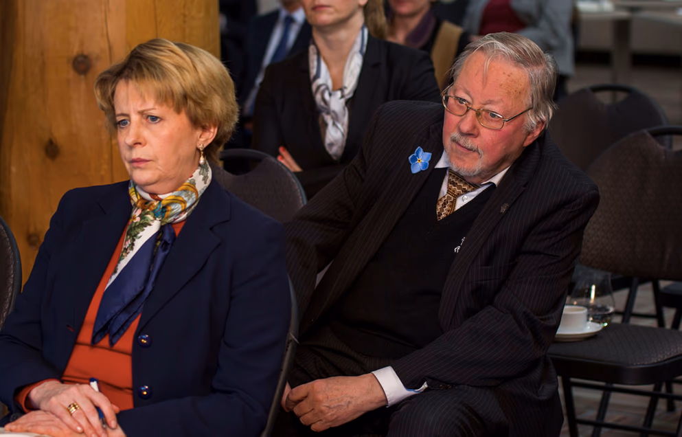 Analitikų susitikime be kitų konservatorių dalyvavo ir Laisvės premijos nominantas Vytautas Landsbergis. Nuotr. flickr.com