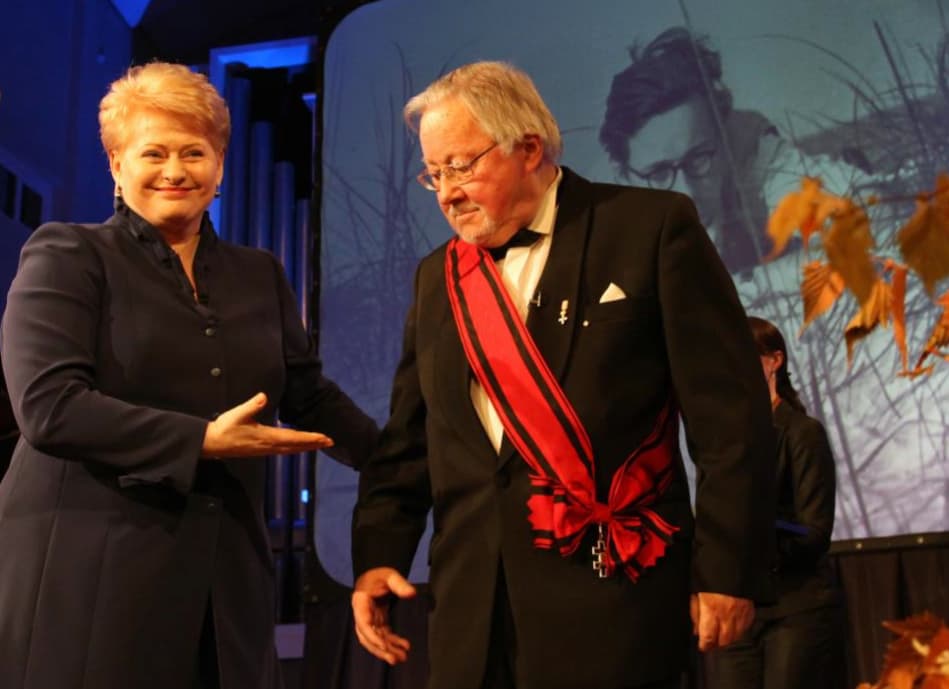 Bendraminčiai: prezidente D. Grybauskaitė ir konservatorius V. Landsbergis. Nuotr. facebook.com