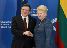 Jose Manuelis Barroso ir Dalia Grybauskaitė. Martyno Ambrazo (ELTA) nuotr.