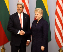 Prezidentė Dalia Grybauskaitė susitiko su JAV valstybės sekretoriumi. Gedimino Savickio (ELTA) nuotr.