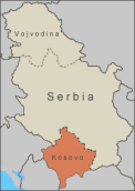 Kosovo žemėlapis