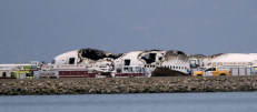 Lėktuvo katastrofa San Franciske. EPA-ELTOS nuotr.