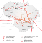 Lietuvos dujų perdavimo sistema. Paveikslėlis iš „ambergrid.lt“