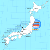 Atominės elektrinės Japonijoje 2011-aisiais. En.wikipedia.org nuotr.