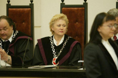 Konstitucinio teismo teisėjos T. Birmontienės (centre) ir jos sutuoktinio turto bei santaupų vertė siekia 1,482 mln. litų. Nuotr. "Lietuvos žinių" archyvo