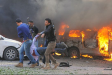 Vienas iš sprogimų prie valdančiosios Sirijos Baath partijos būstinės Damaske