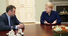Idėjiniai bendraminčiai: E. Kūris ir D. Grybauskaitė. Nuotr. prezidentas.lt