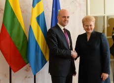D. Grybauskaitė susitikime su J. F. Reinfeldtu. Nuotr. iš „lrp.lt“