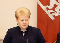 The President of Lithuania Dalia Grybauskaite 