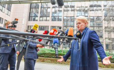 D. Grybauskaitė Europos žiniasklaidos dėmesio centre. Nuotr. prezidentas.lt