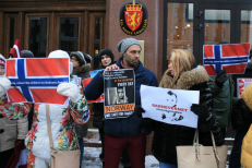 Protesto akcija Latvijoje, Rygoje. Nuotr. facebook.com