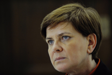 Lenkijos ministrė pirmininkė Beata Šidlo primygtinai tvirtino, kad teisės viršenybė šalyje nebuvo paminta.