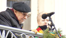 Du Lietuvos prezidentai gerai apsaugotame balkone.