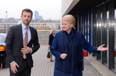 D. Grybauskaite with Crown Prince Frederik of Denmark. Photo from “lrp.lt”
