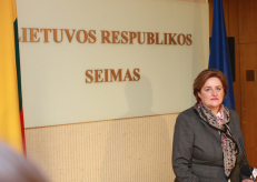 Leader of the Lithuanian Parliament Loreta Graužinienė