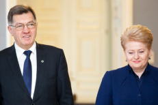 Algirdas Butkevicius and Dalia Grybauskaite